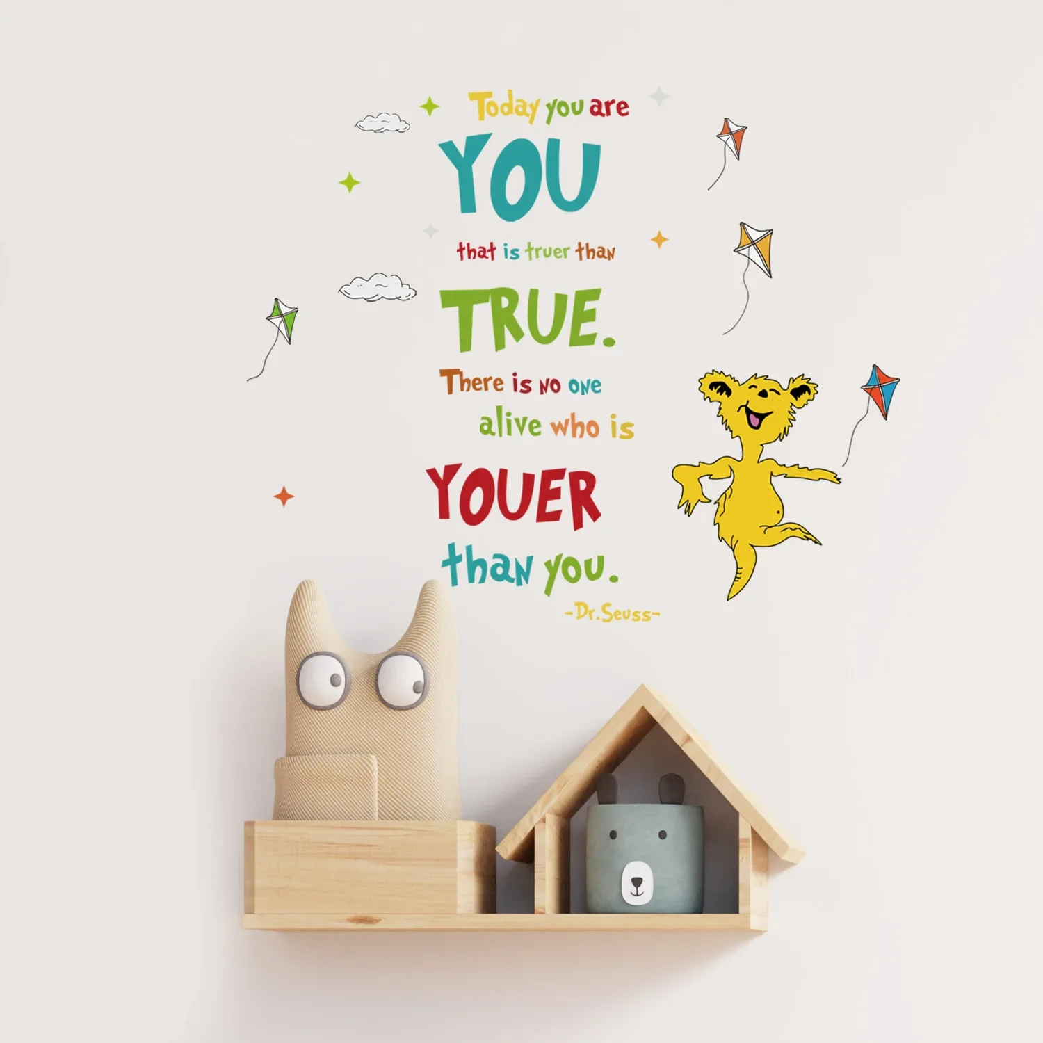 Inspirational Kids Education Quotes - สติกเกอร์ติดผนังดร. เซอสการเรียนรู้คำพูดสร้างแรงบันดาลใจสติ๊กเกอร์ติดผนังสำหรับห้องเด็กห้องเรียนตกแต่งผนัง