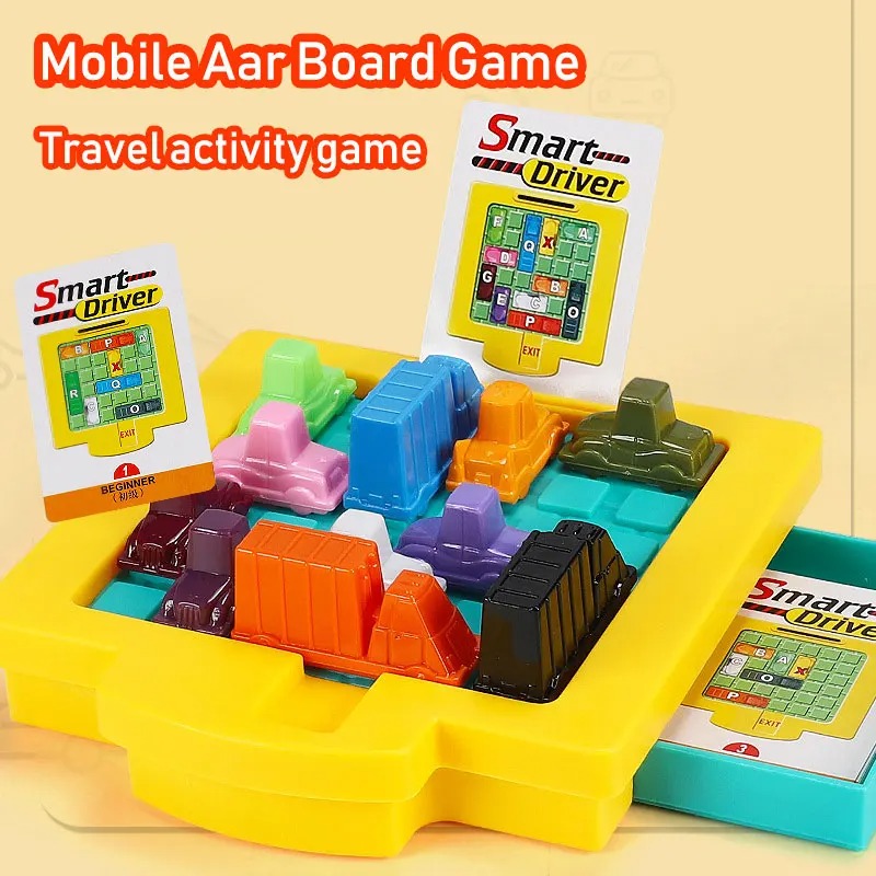 Kids Education Desk - เกมตรรกะแก้ปัญหาการจราจร, ปริศนาจอดรถ, ของเล่นเสริมทักษะบนโต๊ะ, กิจกรรมเสริมสร้างสมอง, ของขวัญสุดพิเศษสำหรับเด็ก