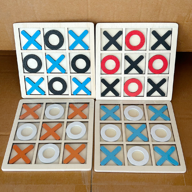 Kids Education Desk - 5 ชิ้น เกมกระดานไม้ ของเล่นตั้งโต๊ะ คลาสสิกสำหรับครอบครัว เด็กๆ