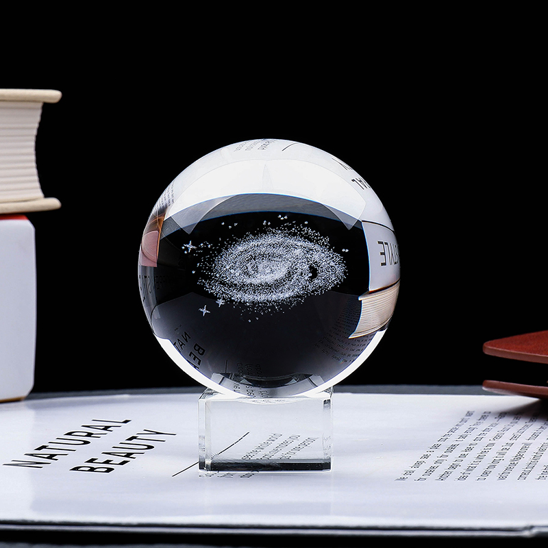 Solar System Model - 80mm Milky Way Galaxy Crystal Ball