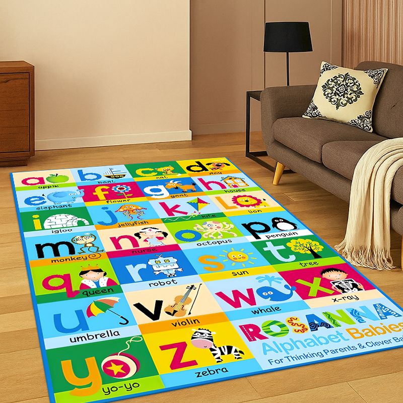 Abc Kids Early Education - พรมปูพื้นลายการ์ตูน ABC สำหรับเด็กเล็ก ห้องเด็กเล่น ห้องนอน ห้องนั่งเล่น