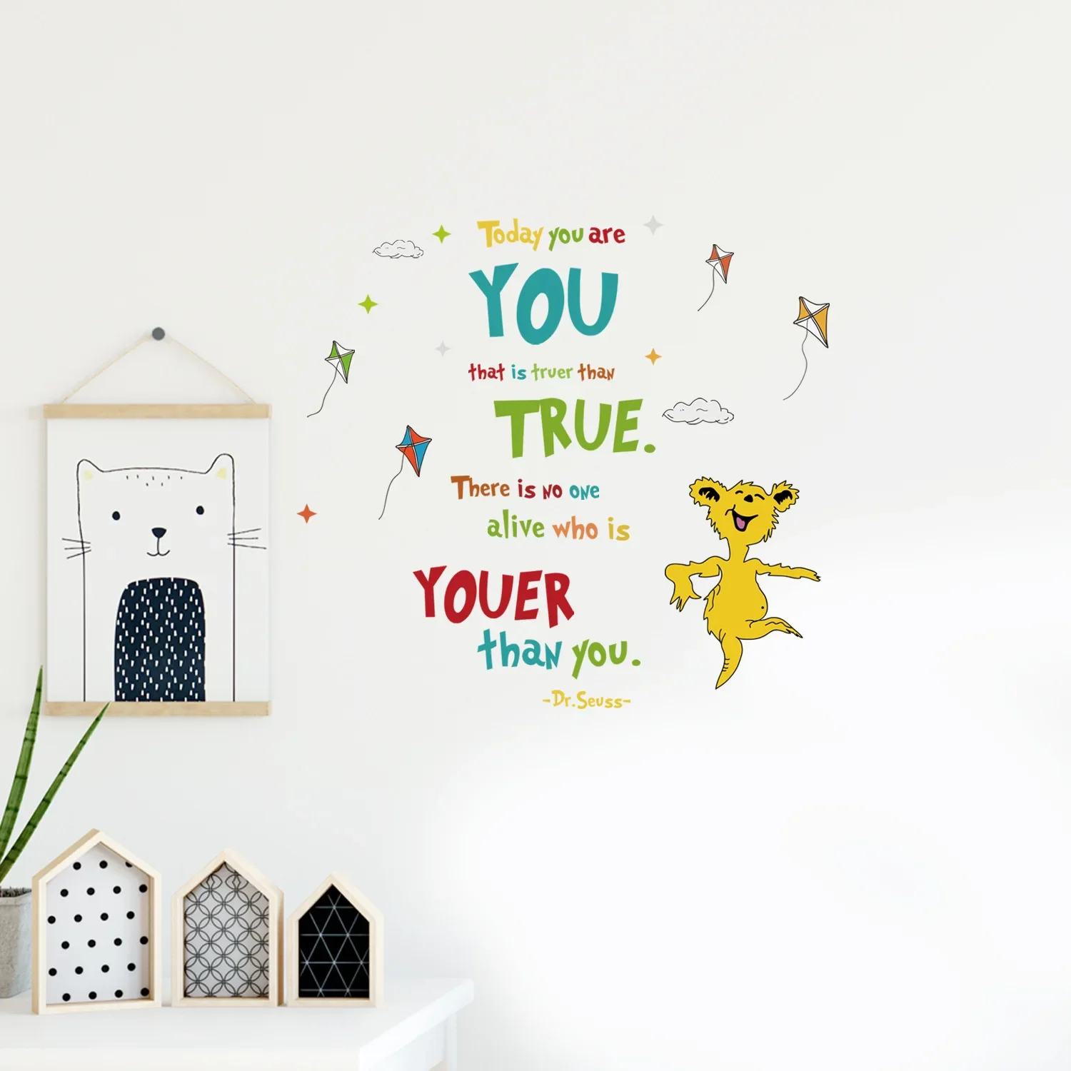 สติกเกอร์ติดผนังดร. เซอสการเรี - Inspirational Kids Education Quotes บทวิจารณ์และราคา