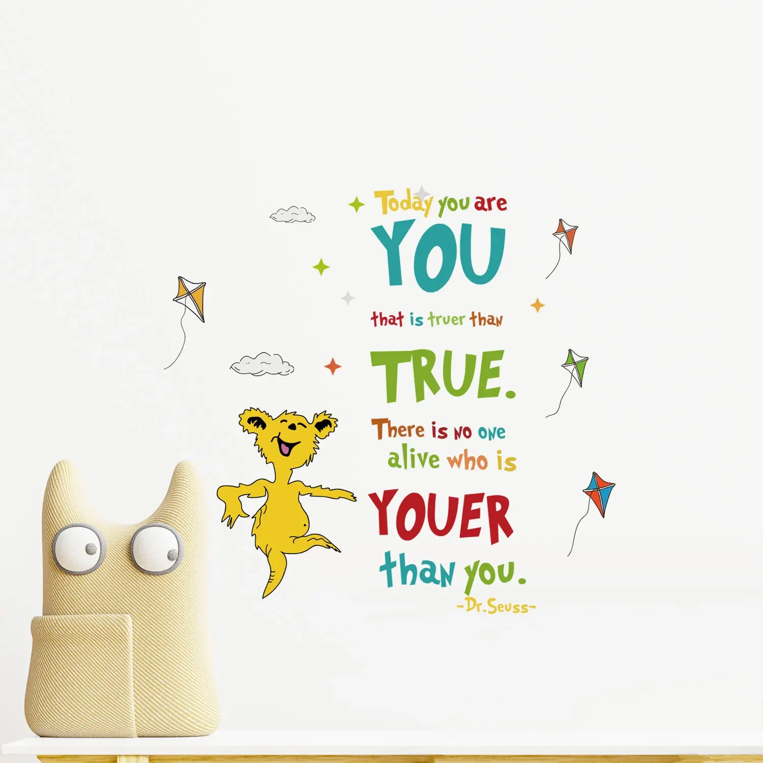 สติกเกอร์ติดผนังดร. เซอสการเรี - Inspirational Kids Education Quotes บทวิจารณ์และราคา