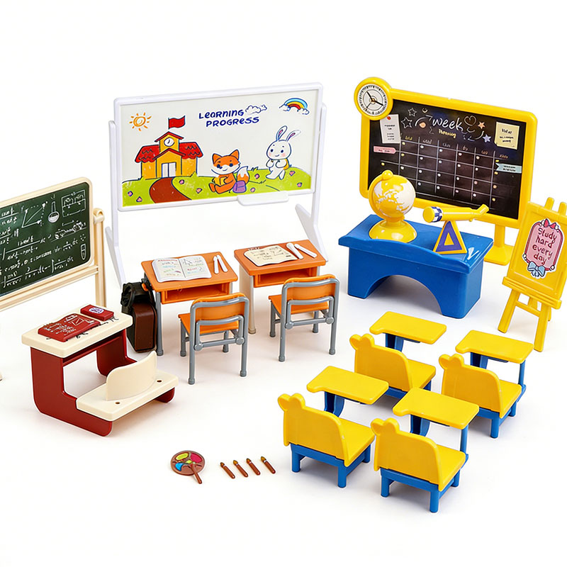 ชุดเฟอร์นิเจอร์ขนาดจิ๋ว โต๊ะแล - Kids Education Desk บทวิจารณ์และราคา