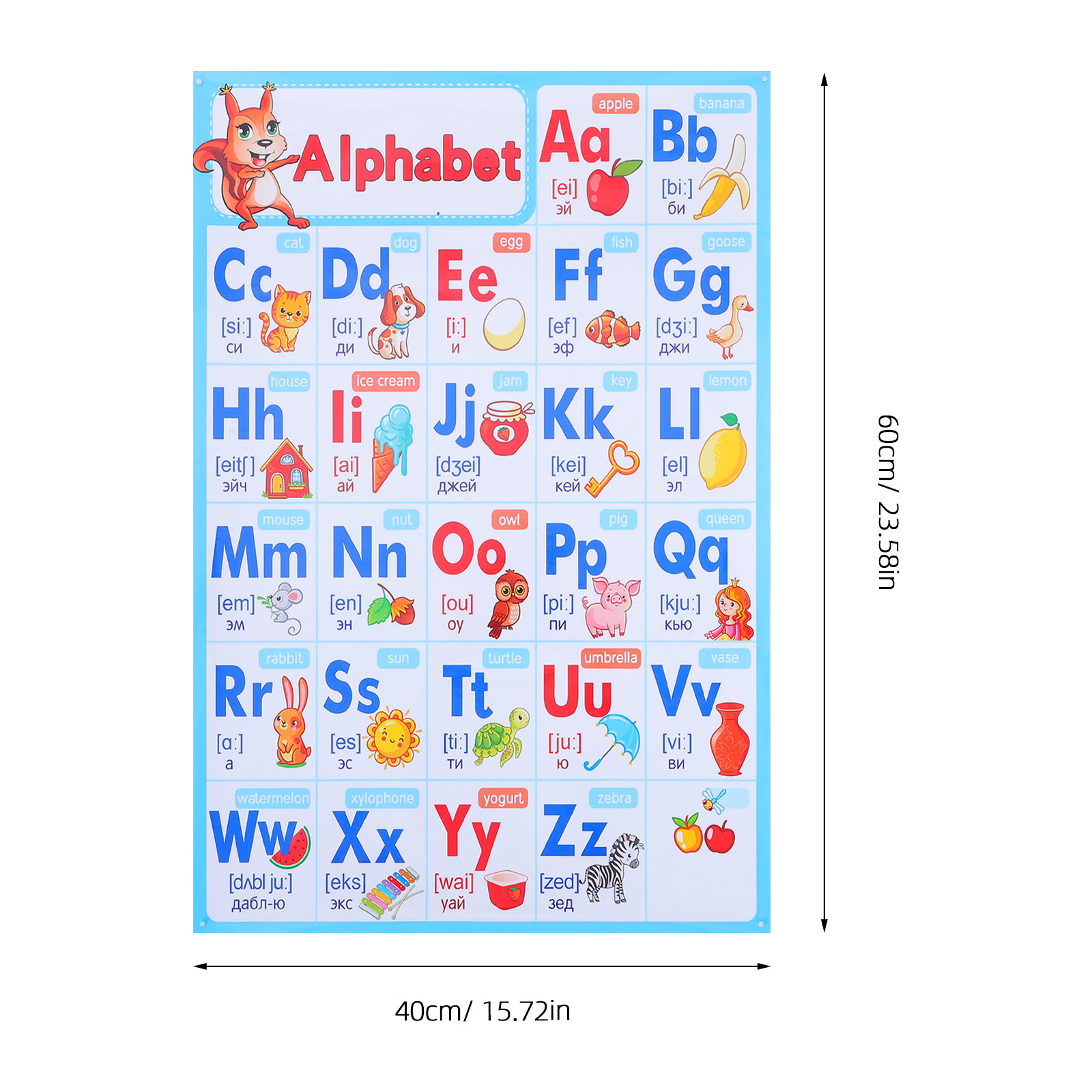 โปสเตอร์ตัวอักษร ABC สำหรับห้อ - Abc Kids Early Education บทวิจารณ์และราคา