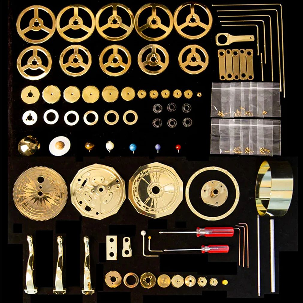200ชิ้น DIY 3D โลหะ Orrery ระบ - Solar System Model บทวิจารณ์และราคา