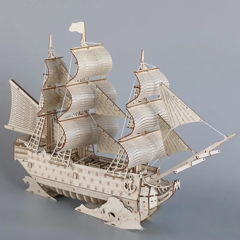 DIY เรือใบเรือของเล่น 3D ปริศน - Kids Education Desk บทวิจารณ์และราคา