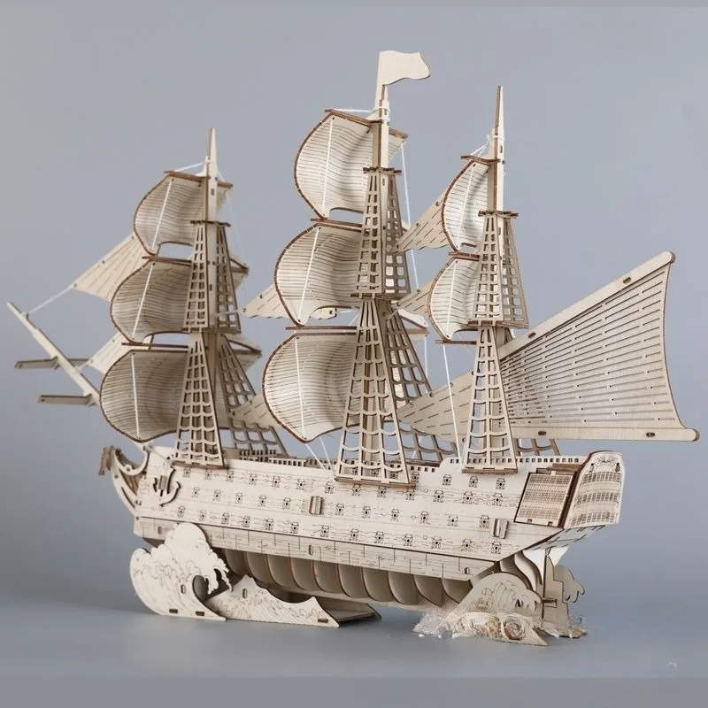 DIY เรือใบเรือของเล่น 3D ปริศน - Kids Education Desk บทวิจารณ์และราคา