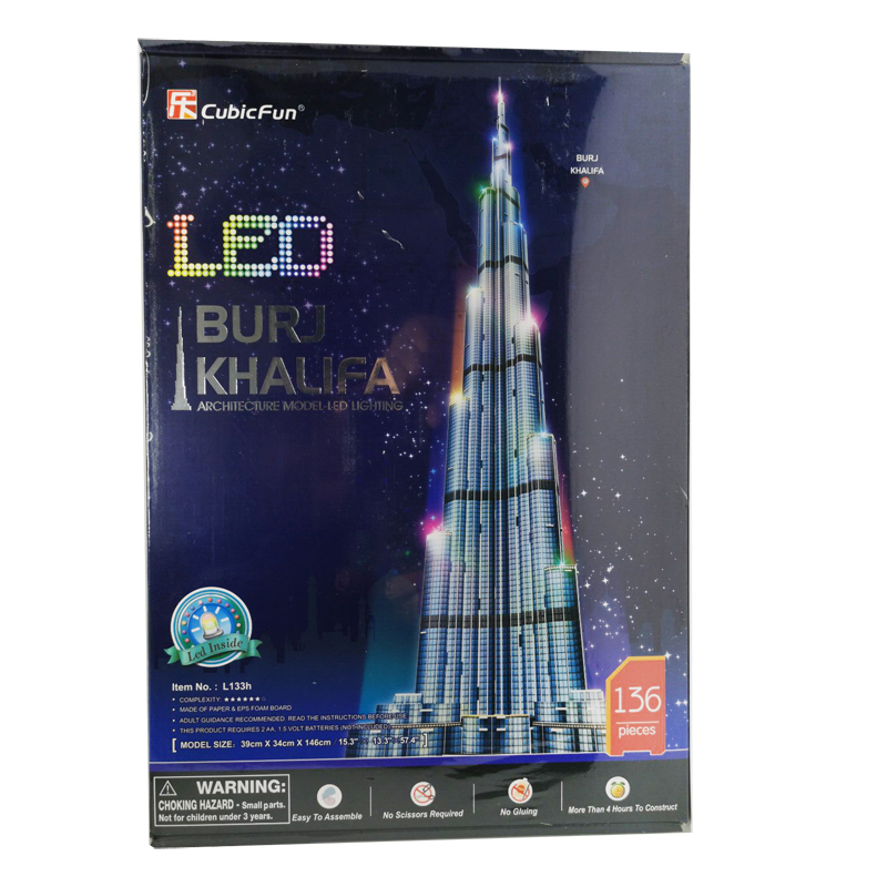 3D ปริศนาตึกดูไบเบิร์จคาลิฟา1. - Kids Education In Dubai บทวิจารณ์และราคา
