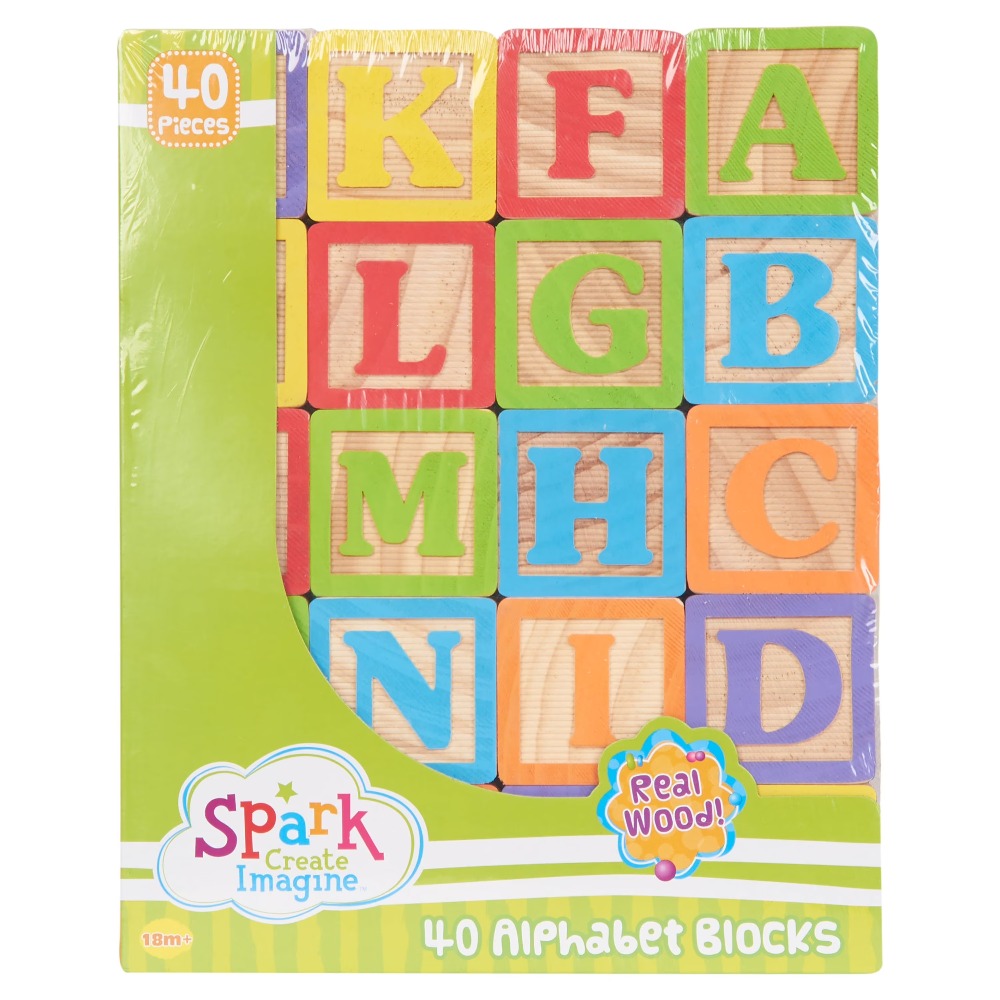 ABC ชุดบล็อกไม้ 40 ชิ้น ของเล่ - Abc Kids Early Education บทวิจารณ์และราคา