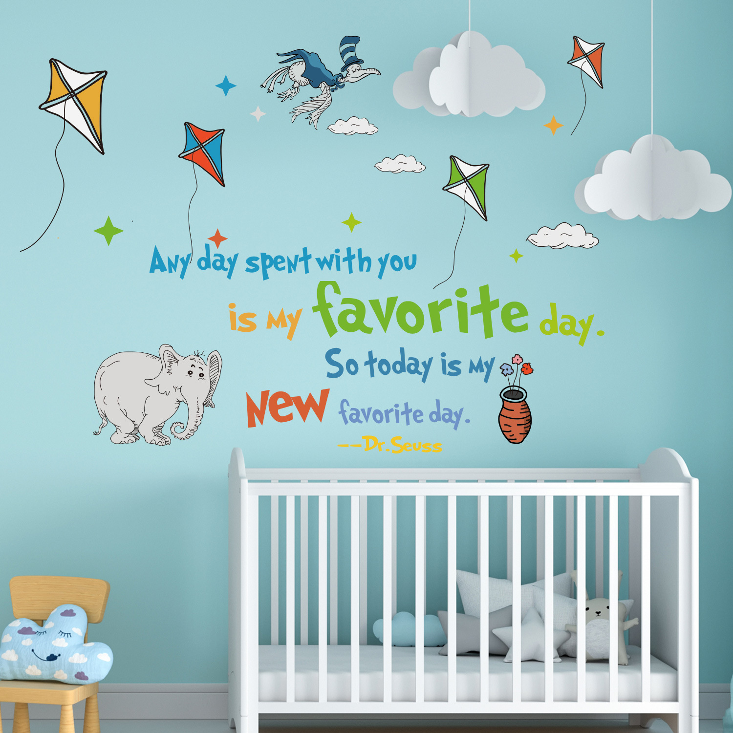 Dr.seuss ที่มีสีสันคำคมสร้างแร - Inspirational Kids Education Quotes บทวิจารณ์และราคา